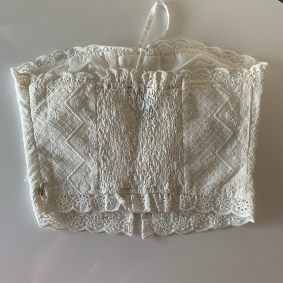 Forever 21 bandeau lace up crop top - Picture 2 of 2